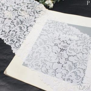 دانتيل مطاطي مزين بالزهور الوردية – دانتيل مرن (6 ألوان، 14.5-15.5 سم)