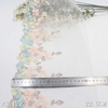 Fabricante de guarni&ccedil;&atilde;o de renda bordada em 3D - renda de tule floral pastel de 22,5 cm para vestido e lingerie